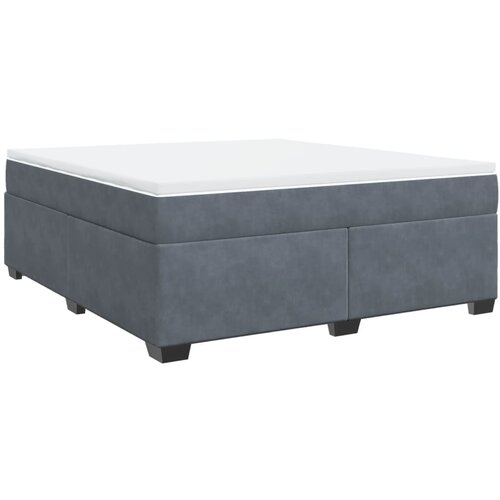 Maison Chic Box spring postelja - Vzmetna postelja z vzmetnico temno siva 180x200 cm žamet SL11028, (21904894) Cene