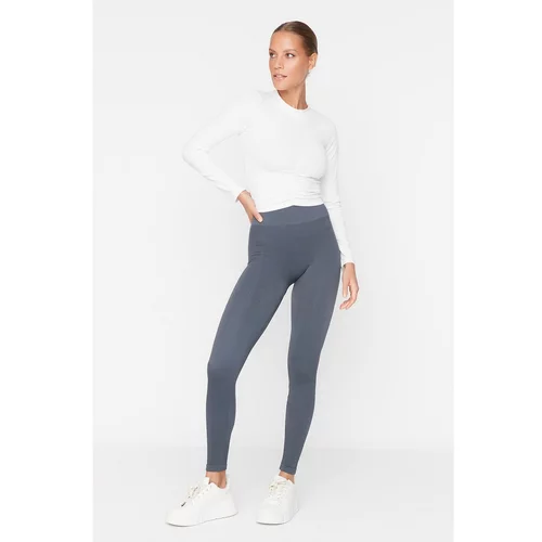 Trendyol Smoked Seamless Contrast Color Detailed Sports Leggings