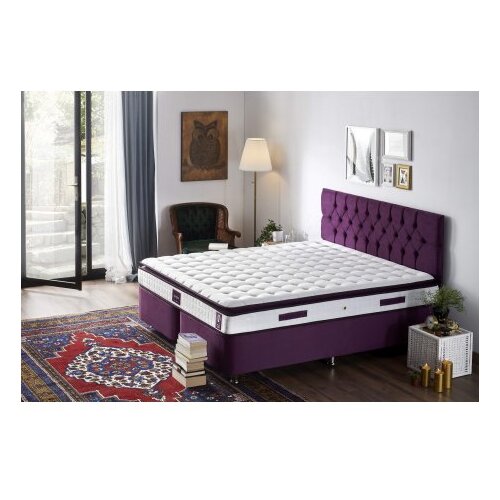 Hanah home Purple Double Size Padded Soft Mattress Belo - Ljubičasti (480NRN1256)dušek Cene