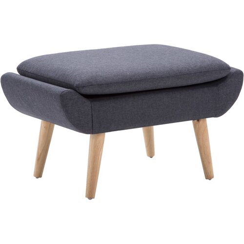 The Living Store Stolček za noge z oblogo iz blaga 73x43x42 cm temno siv - Stolček Za Noge, (21482457) Cene