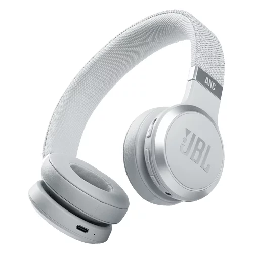 Jbl naglavne slušalke live 460NC, brezžične, bele