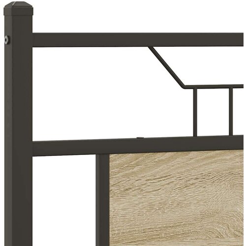 VidaXL okvir kreveta bez madraca boja hrasta sonome 140x190 cm drveni Slike
