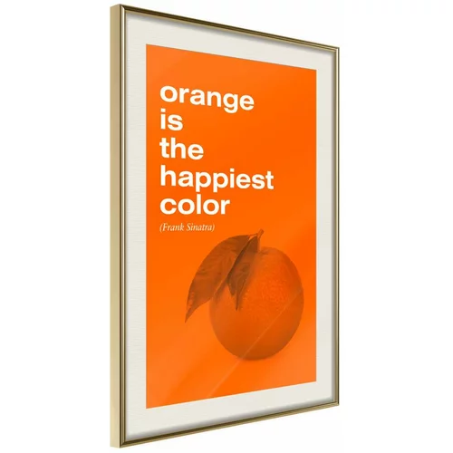  Poster - Orange Colour 20x30