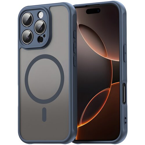 Techsuit Ohi&scaron;je HaloFrost II MagSafe za Apple iPhone 11 - Temno modra Cene