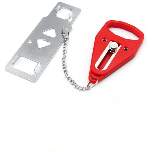 Venisymlis Prenosna Ključavnica Za Vrata Solid Heavy Duty Door Extra Lock Zagotavlja Dodatno Zasebnost In Varnost Za Hotele, Stanovanja, (22124854) Cene
