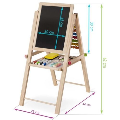 Ricokids sklopiva magnetska ploča za kredu 62 x 28 x 44 cm Slike
