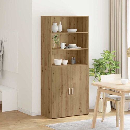  Highboard Umjetnički hrast 80 x 42,5 x 185 cm Konstruirano drvo Slike