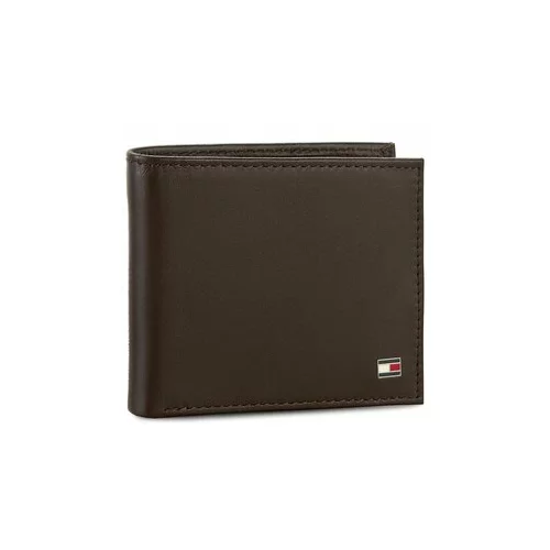 Tommy Hilfiger Velika moška denarnica Eton Mini Cc Wallet AM0AM00655 Rjava