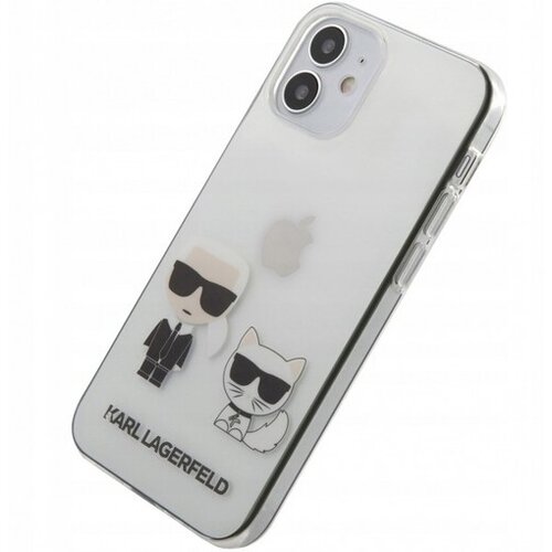 Karl Lagerfeld Klhcp12scktr za iphone 12 mini prozorna trda zaščita - karl and choupette Cene