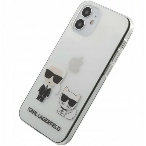 Karl Lagerfeld Klhcp12scktr za iphone 12 mini prozorna trda zaščita - karl and choupette