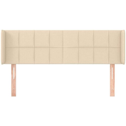  Uzglavlje s u&amp;scaron;ima krem 147x16x78/88 cm od tkanine Slike