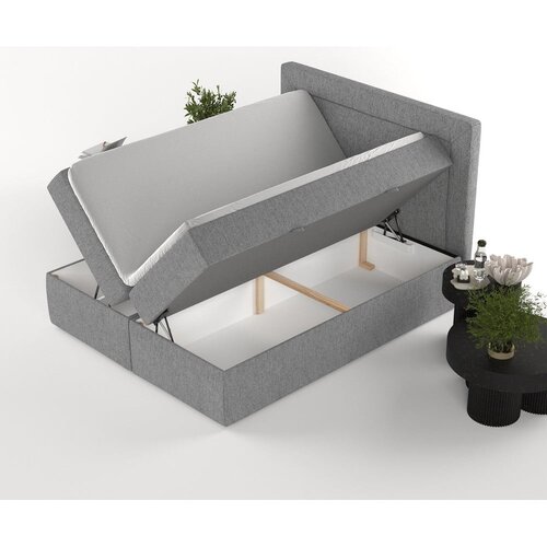 Maison de R&amp;ecirc;ve Siva boxspring postelja s prostorom za shranjevanje 200x200 cm Imagine &amp;ndash; Slike