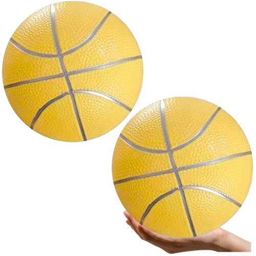  Gumena ko&amp;scaron;atka&amp;scaron;ka lopta promjera 20 cm - žuta Slike