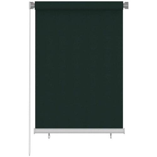 vidaXL Vanjska roleta za zamračivanje 100 x 140 cm tamnozelena HDPE Cene