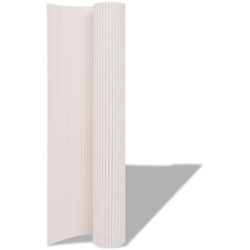 vidaXL Dvostrana vrtna ograda PVC 150x500 cm siva Bijela PVC 150x300 cm Cijene