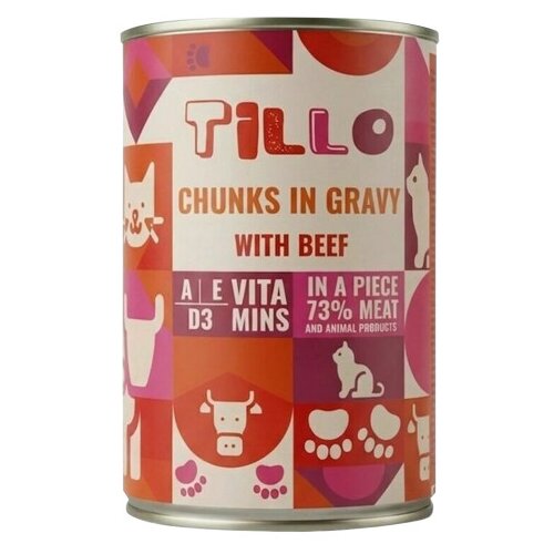 TILLO Hrana za mačke potpuna sa Govedinom 415g KM0839 Slike