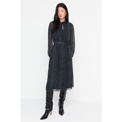 Trendyol Emerald Green Tie Detailed Dress Cijene