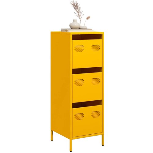 Furnova Visoka omara gorčično rumena 39x35x103,5 cm jeklo, (21954991) Slike