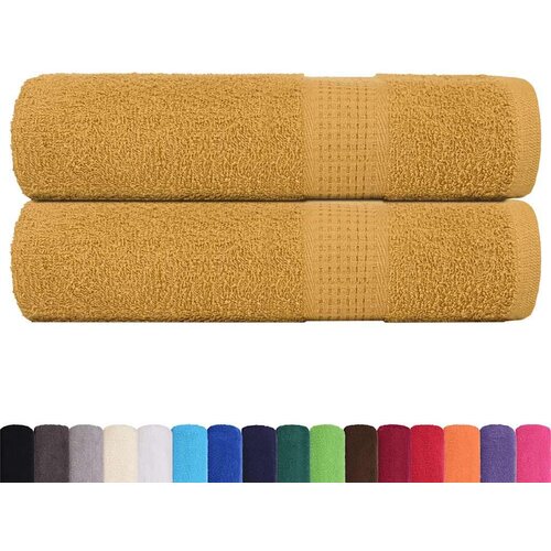 vidaXL Ručnici za kupanje 2 kom zlatni 100x150 cm 360 gsm 100% pamuk Cijene