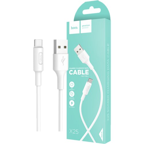 hoco. USB kabel za smartphone, USB type C kabel, 1 met, 2 A,bijela - X25 Soarer USB type C, White Cijene