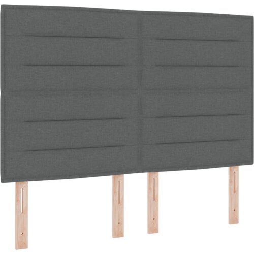 Box Spring Krevet s Madracem Tamno Siva 160x200 cm Tkanina Slike