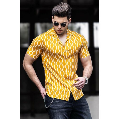 Madmext Shirt - Yellow - Regular fit Slike