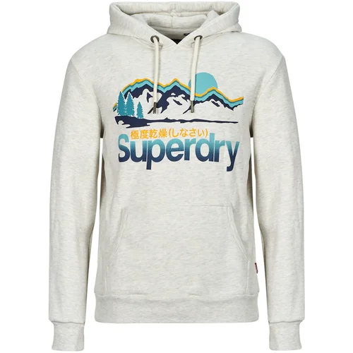 Superdry Puloverji HOODED GREAT OUTDOORS Bež