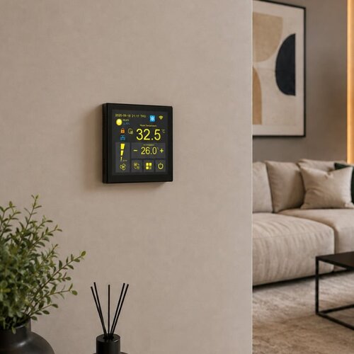 Tuya smart žični digitalni ugradni wi-fi termostat za fan-coil Slike