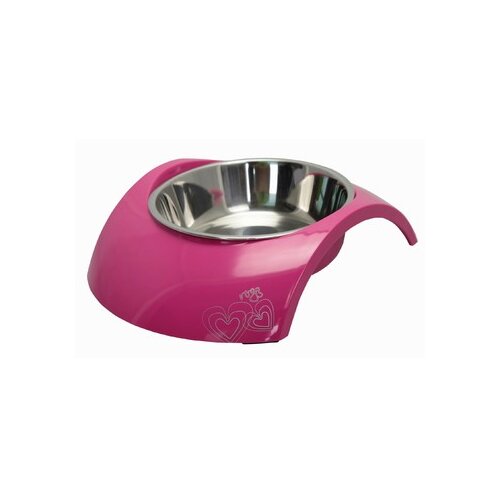Rogz činija za pse luna bowlz m, roze Slike