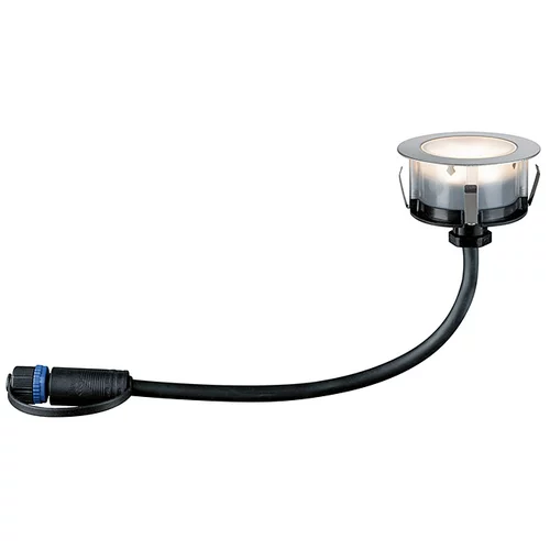 PAULMANN plug & Shine Vrtna LED spot svjetiljka Floor Eco (Promjer: 7 cm, 1,3 W, 24 V, Srebrne boje, IP65)