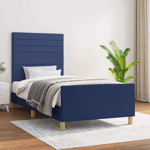  Okvir za krevet bez madraca plava 90x190cm od tkanine Cijene