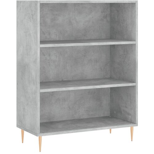 Maison Chic Knjižna omara - Knjižni regal betonsko siva 69,5x32,5x90 cm inženirski les, (21725392) Slike