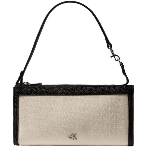 Calvin Klein Jeans Ročne torbice Ck Canvas Convertible Pouch Bela Slike