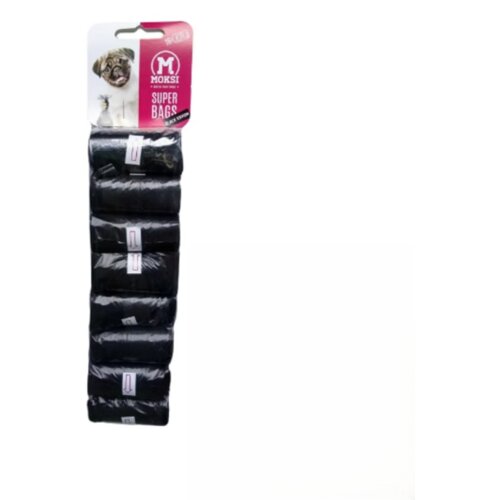 Moksi Crne neprovidne higijenske kesice Super Bags Black Edition, 16x20 komada Slike
