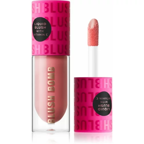 Makeup Revolution Blush Bomb kremasto rumenilo nijansa Dolly Rose 4,6 ml