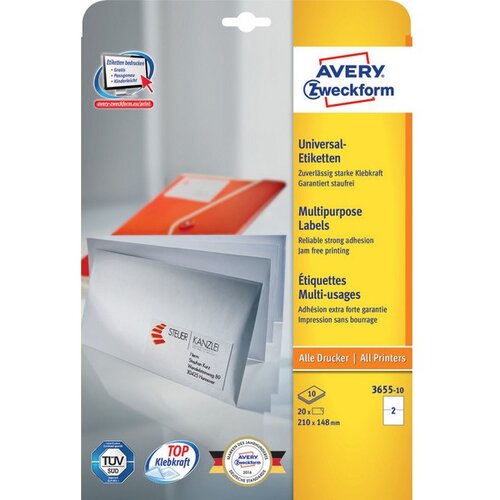 Avery Zweckform Univerzalne etikete 210 x 148 mm, 10/1 Slike