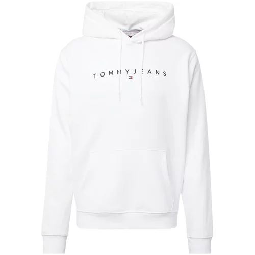 Tommy Jeans Sweater majica crna / bijela