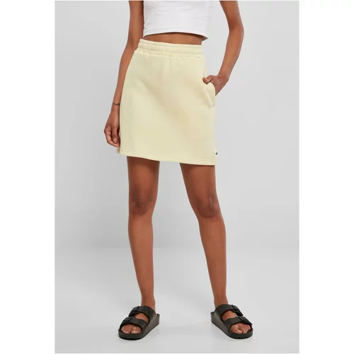 UC Ladies Women's organic terry miniskirt soft yellow