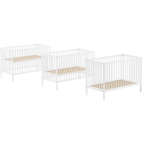 Vipack Bela otro&amp;scaron;ka posteljica iz masivnega bora 60x120 cm DINO &amp;ndash; Slike