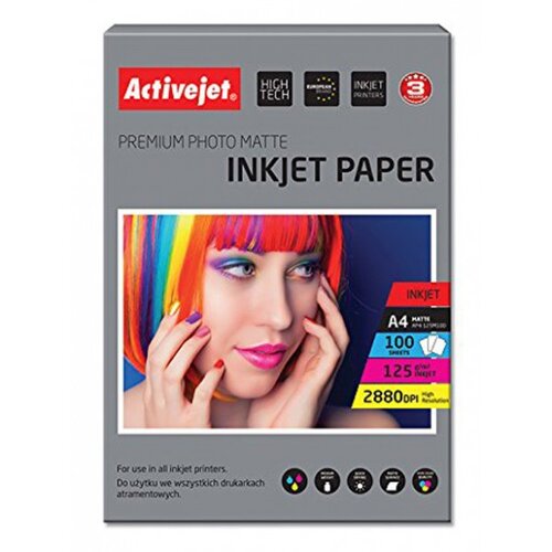  Papir Activejet A4 Inkjet Mat 125 g, 100/1 Cijene