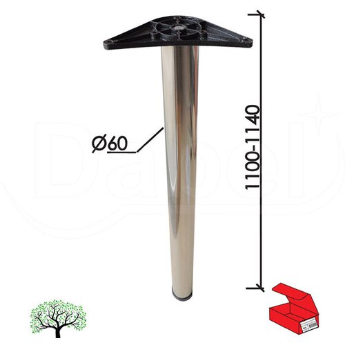 Dabel noga za sto no11 b-ni fi60xh1100 mm (129-s) Cene