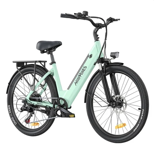 Hillmiles milecity 250 w 26" električno treking kolo 36 v 13 ah 468 wh baterijsko mestno električno kolo s senzorjem navora - zeleno, (21365975)