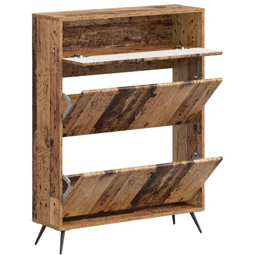  Ormar za cipele BREDA 78 x 24 x 103 cm Konstruirano drvo - Staro drvo Cene