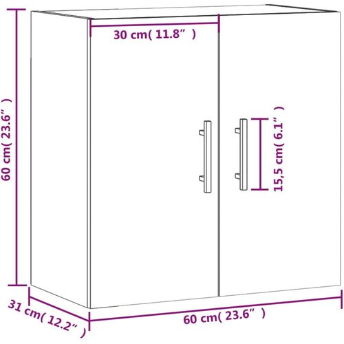  stenska omarica, 60x31x60 cm Slike