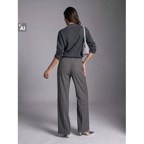 Sinsay Elegantne wide leg hlače s dodatkom viskoze Slike