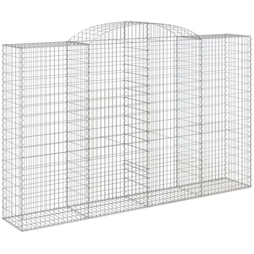  Lučne gabionske ko&amp;scaron;are 13kom 300x50x180/200cm pocinčano željezo Slike