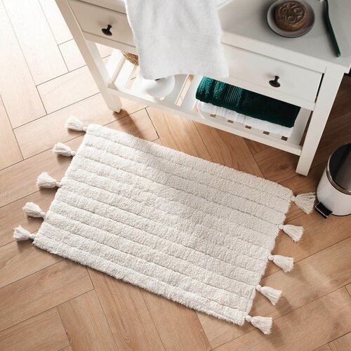 Douceur d int&amp;eacute;rieur Bijela kupaonska prostirka 50x80 cm Minatis &amp;ndash; Slike
