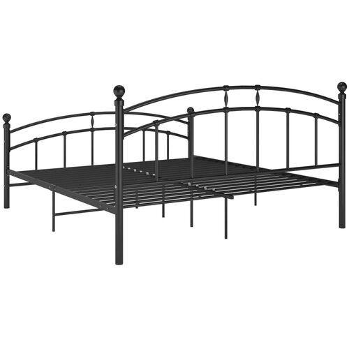  Okvir za krevet crni metalni 200 x 200 cm Slike