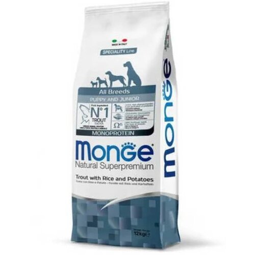 Monge Hrana za &amp;scaron;tenad sa ukusom pastrmke, 12kg Slike