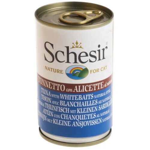 Schesir konzerva tunjevine i inćuna u sopstvenom soku za mačke adult 140g Cene